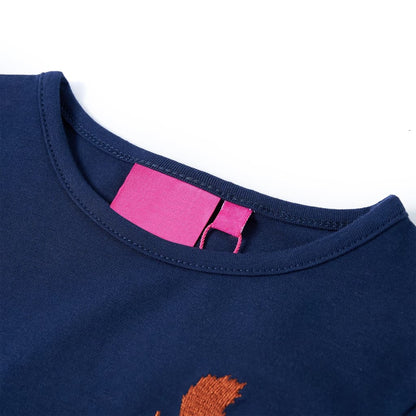 T-shirt manches longues enfant marine 128