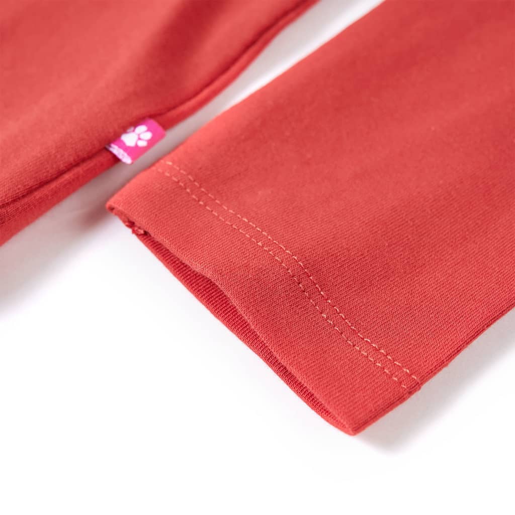 T-shirt manches longues enfant Rouge foncé 140