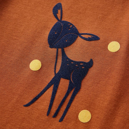 Kinder-Langarmshirt Cognac 104