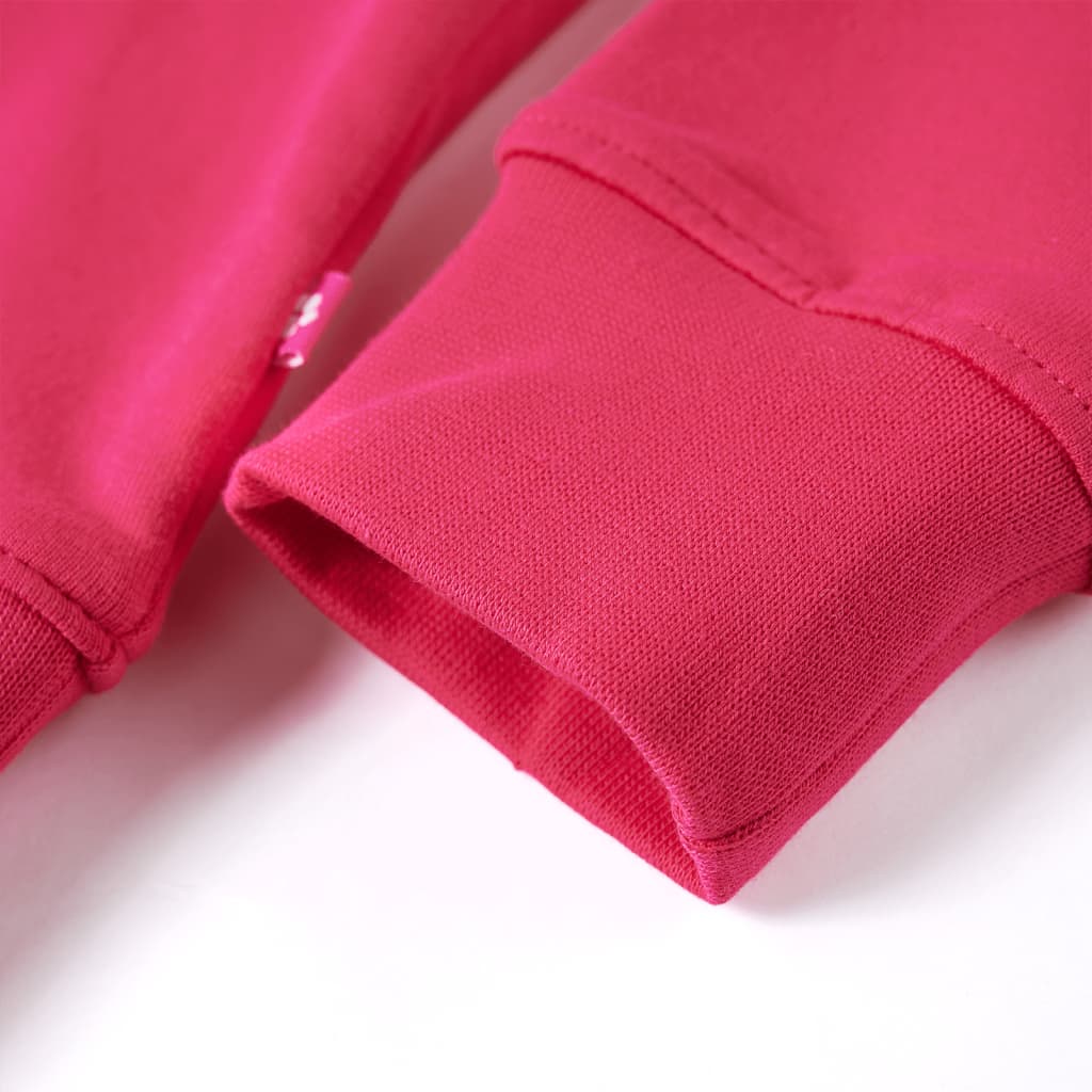 Kinder-Sweatshirt Knallrosa 104