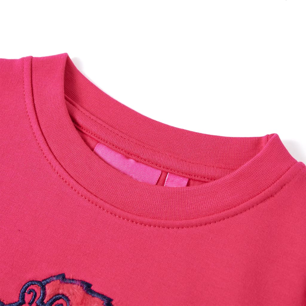 Sweat-shirt enfant rose vif 116