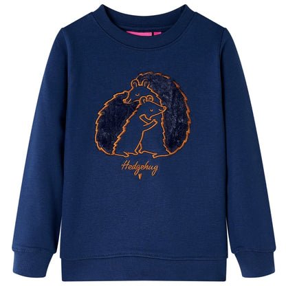 Sweatshirt enfant bleu marine 116