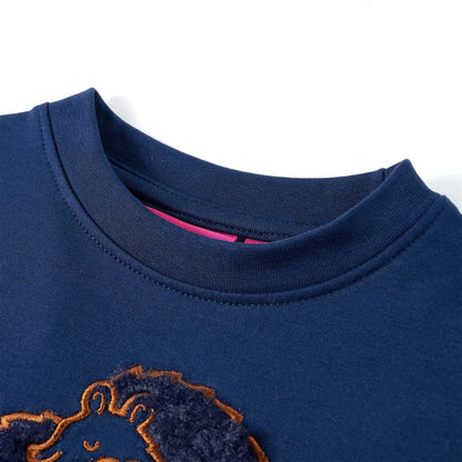 Sweatshirt enfant bleu marine 116