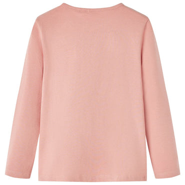 Kinder-Langarmshirt Hellrosa 128