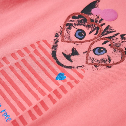 Kinder-Langarmshirt Rosa 116