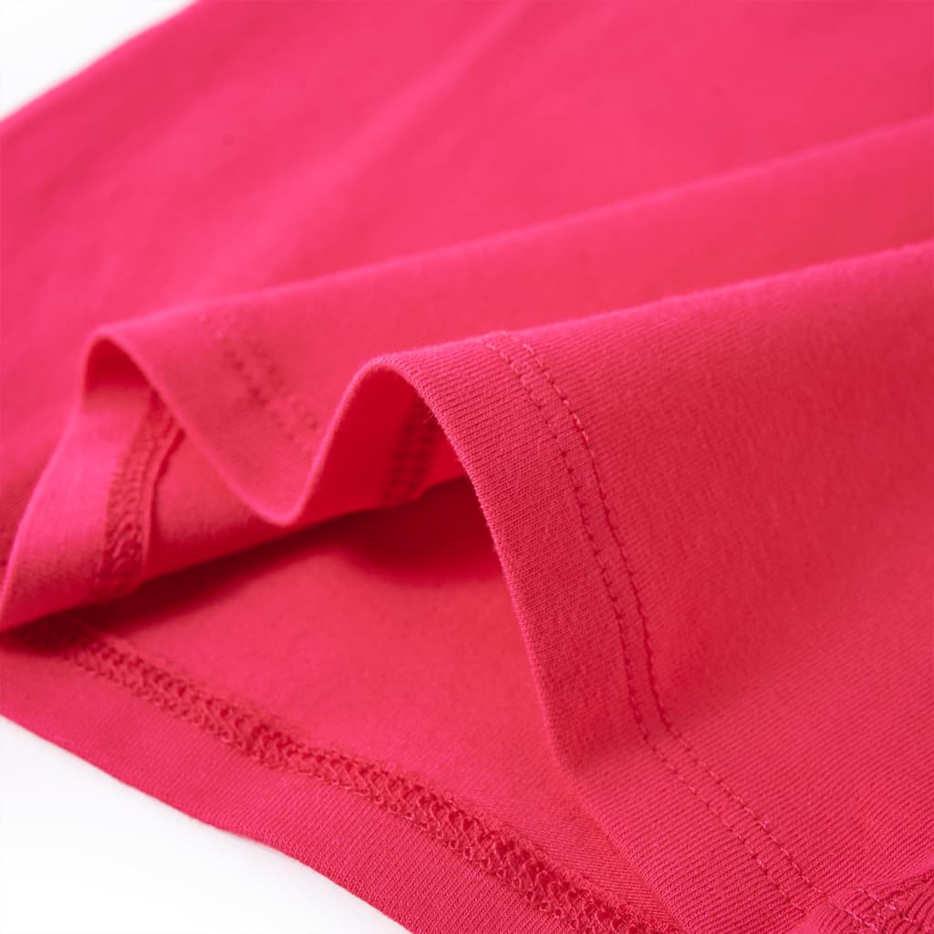 Kinder-Langarmshirt Knallrosa 104