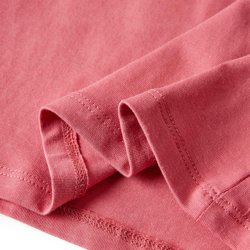 Kinder-Langarmshirt Altrosa 128