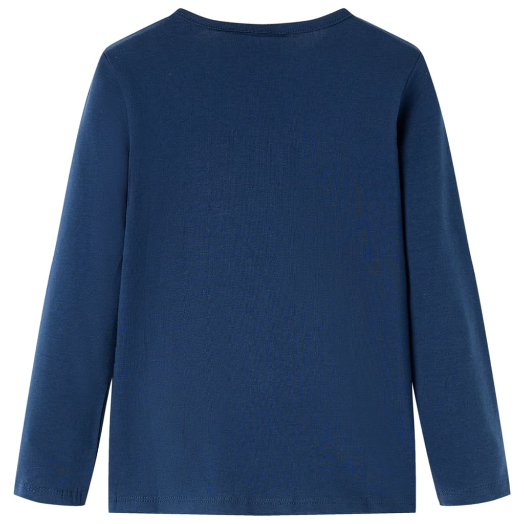 T-shirt manches longues enfant bleu marine 104