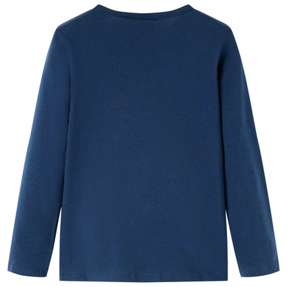 T-shirt manches longues enfant bleu marine 104