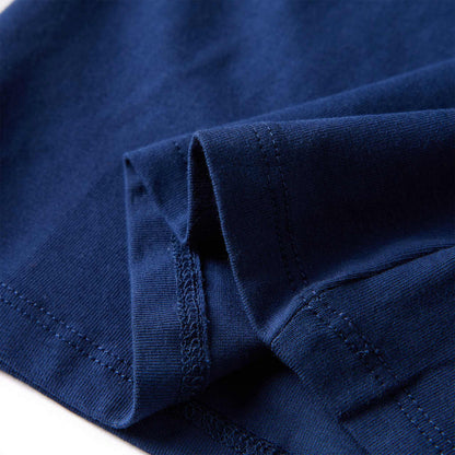 Kinder-Langarmshirt Marineblau 140