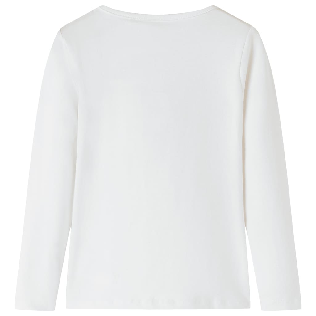 T-shirt manches longues enfant Écru 104