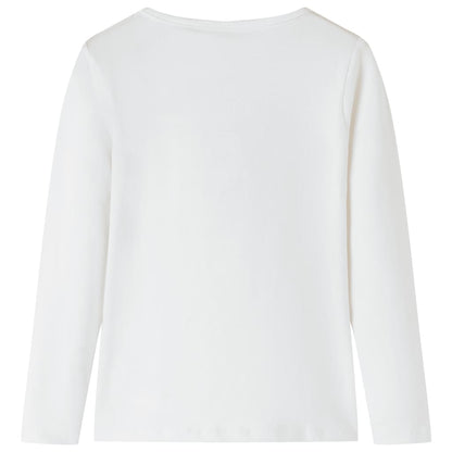 T-shirt manches longues enfant Écru 104