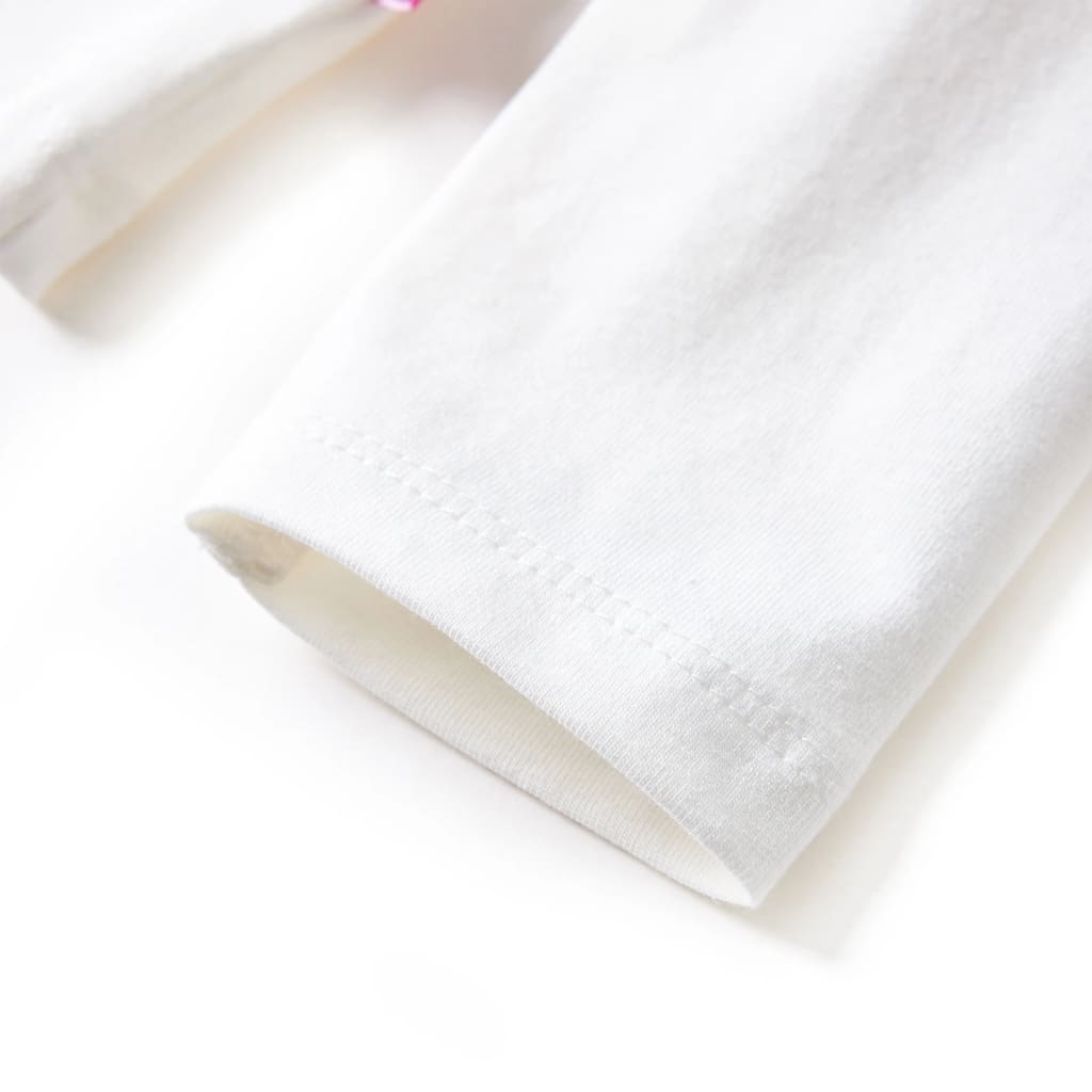 Kinder-Langarmshirt Ecru 128