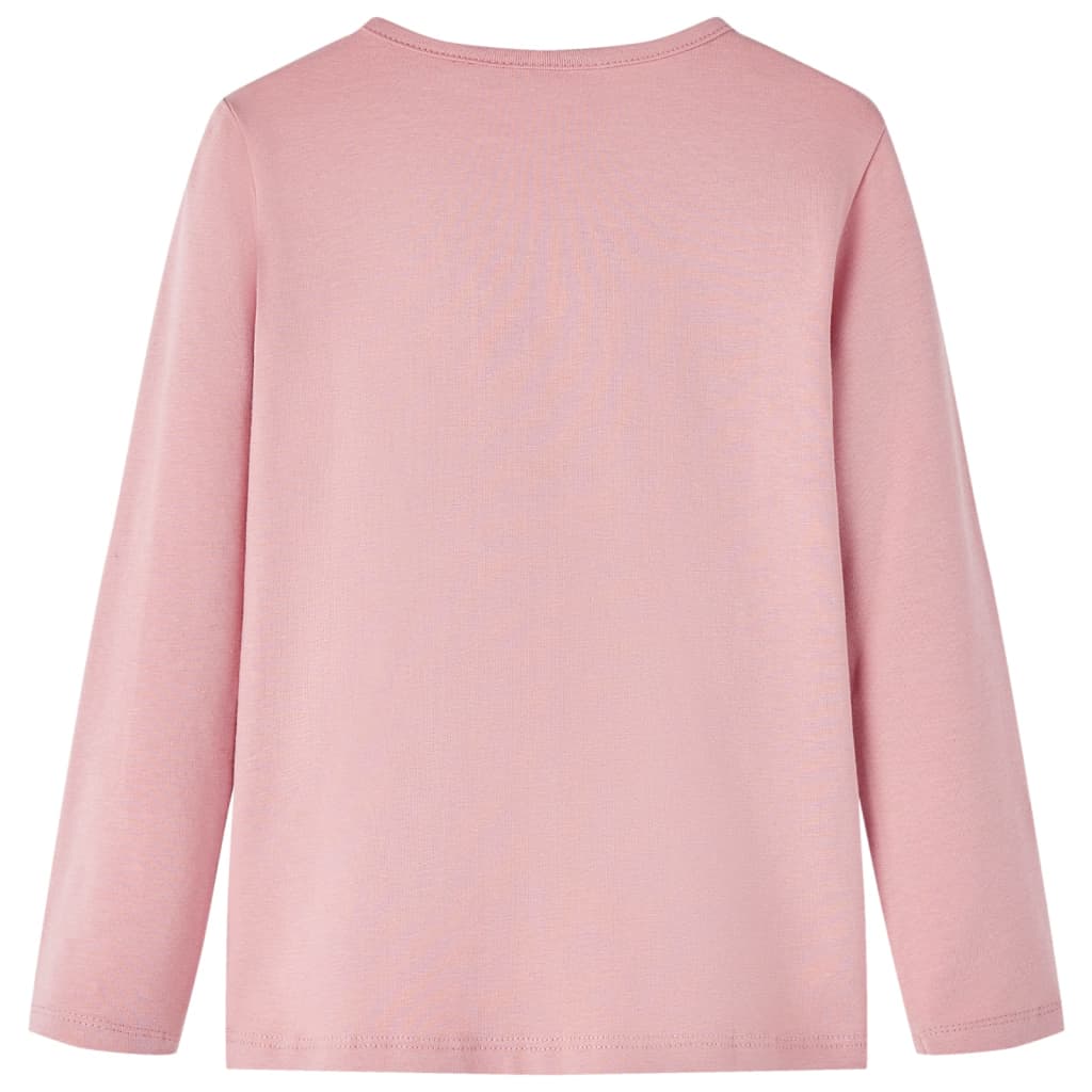 Kinder-Langarmshirt Hellrosa 104