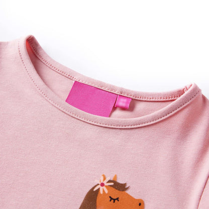 Kinder-Langarmshirt Hellrosa 104