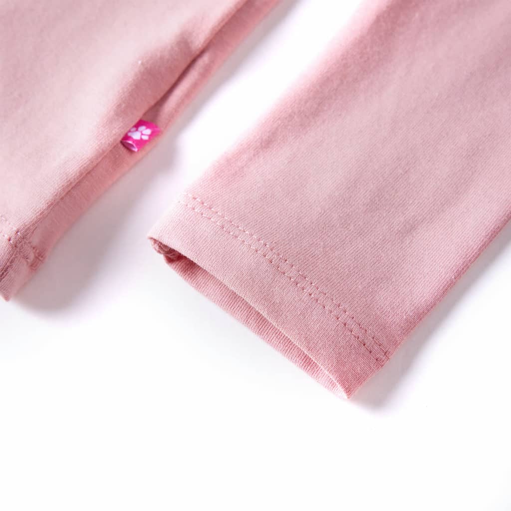 Kinder-Langarmshirt Hellrosa 104