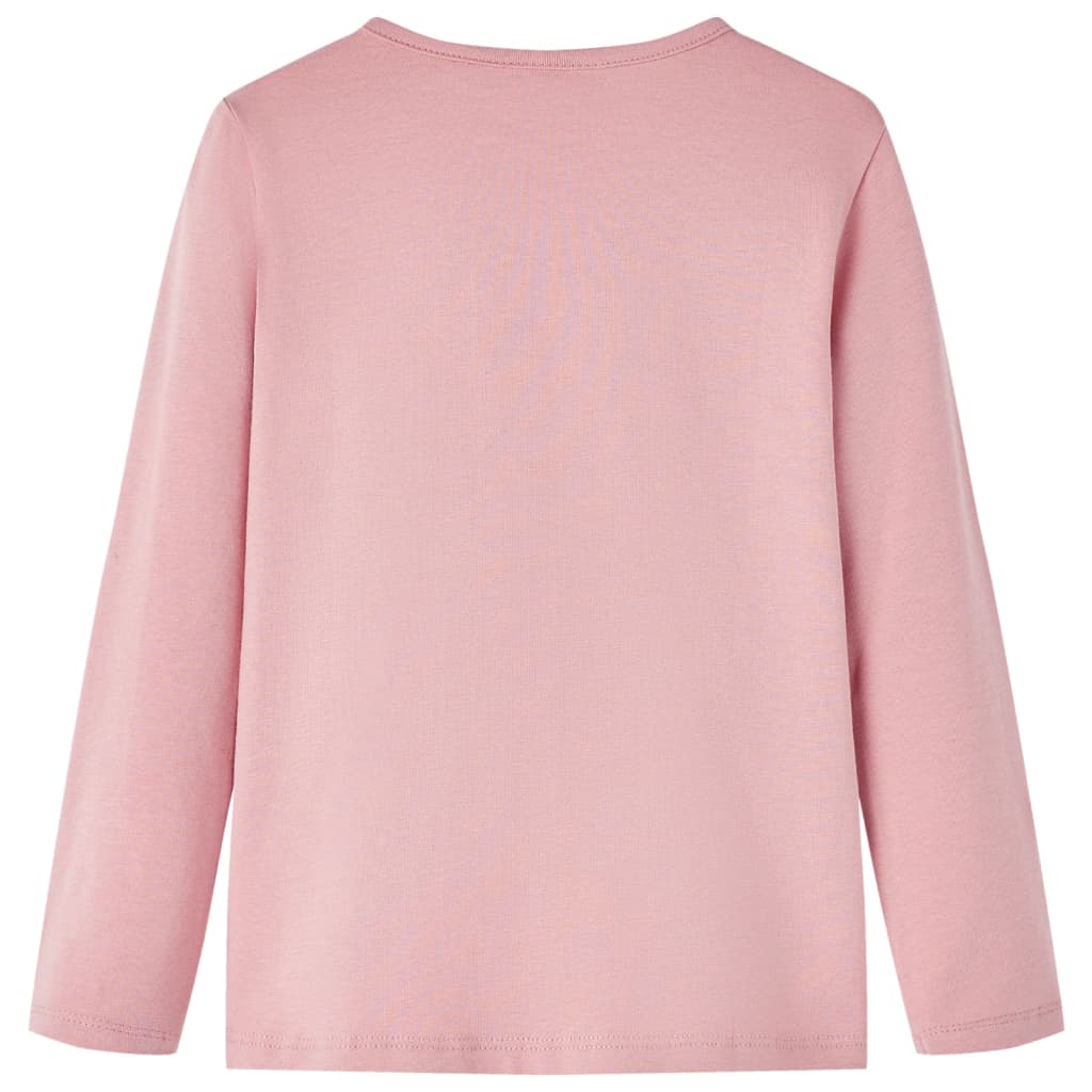 Kinder-Langarmshirt Hellrosa 140