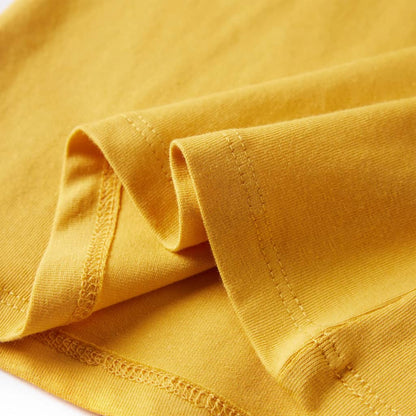 Kinder-Langarmshirt Dunkles Ocker 104