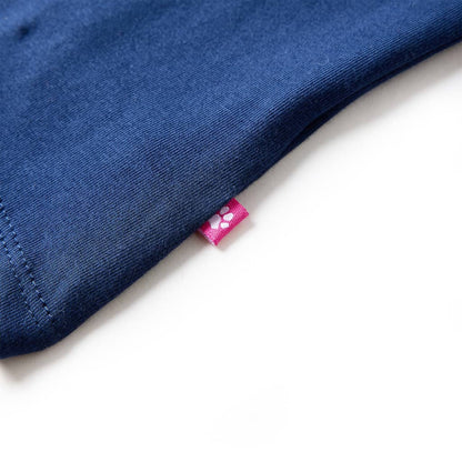 Kinder-Langarmshirt Marineblau 128
