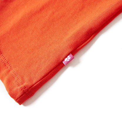 Kinder-Langarmshirt Dunkelorange 104