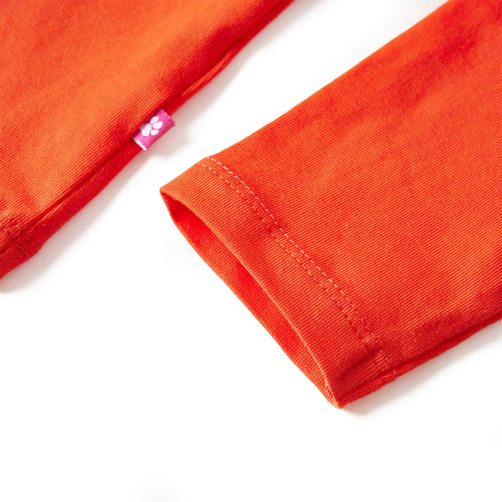Kinder-Langarmshirt Dunkelorange 116