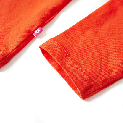 Kinder-Langarmshirt Dunkelorange 116