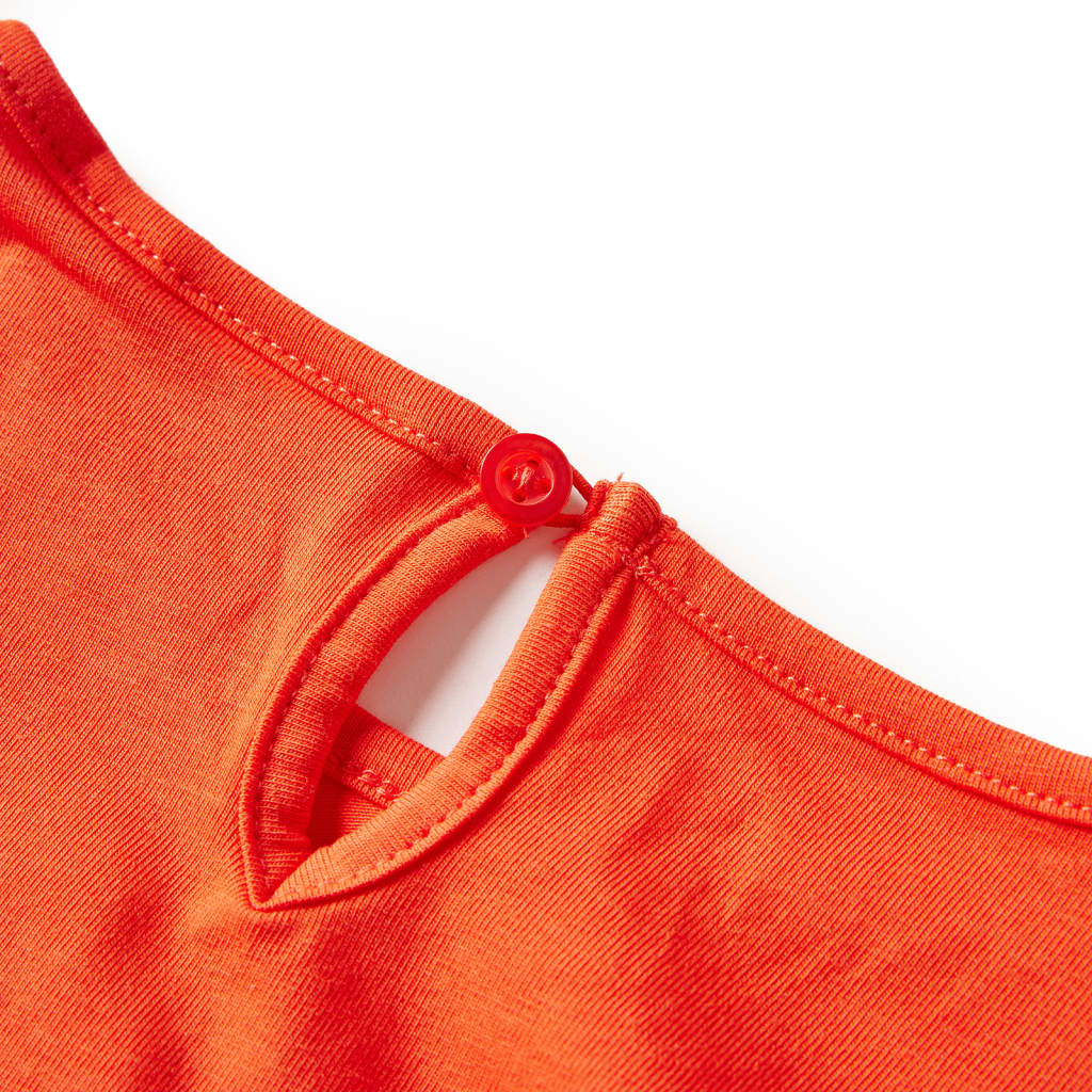 T-shirt manches longues enfant orange foncé 140