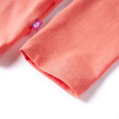 T-shirt manches longues enfant Rose corail 116