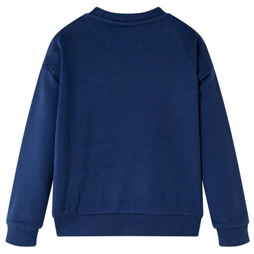 Kinder-Sweatshirt Marineblau 128