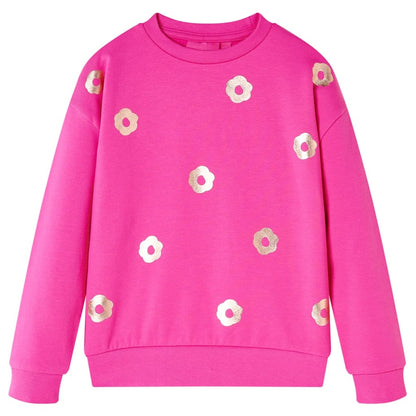 Sweat-shirt enfant rose foncé 140