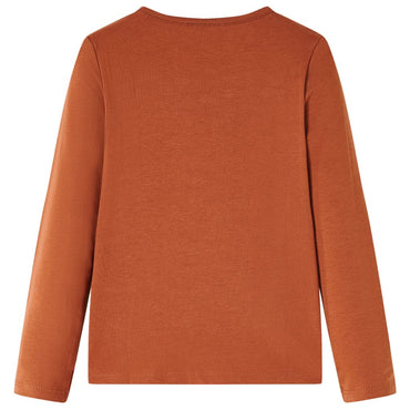 Kinder-Langarmshirt Cognac 104