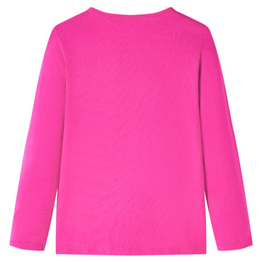 Kinder-Langarmshirt Dunkelrosa 104