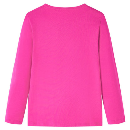 Kinder-Langarmshirt Dunkelrosa 104