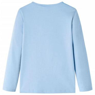 Kinder-Langarmshirt Hellblau 92