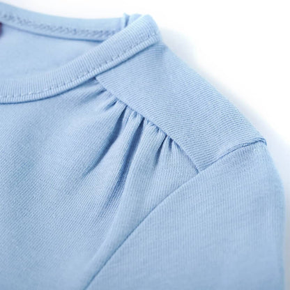 Kinder-Langarmshirt Hellblau 128