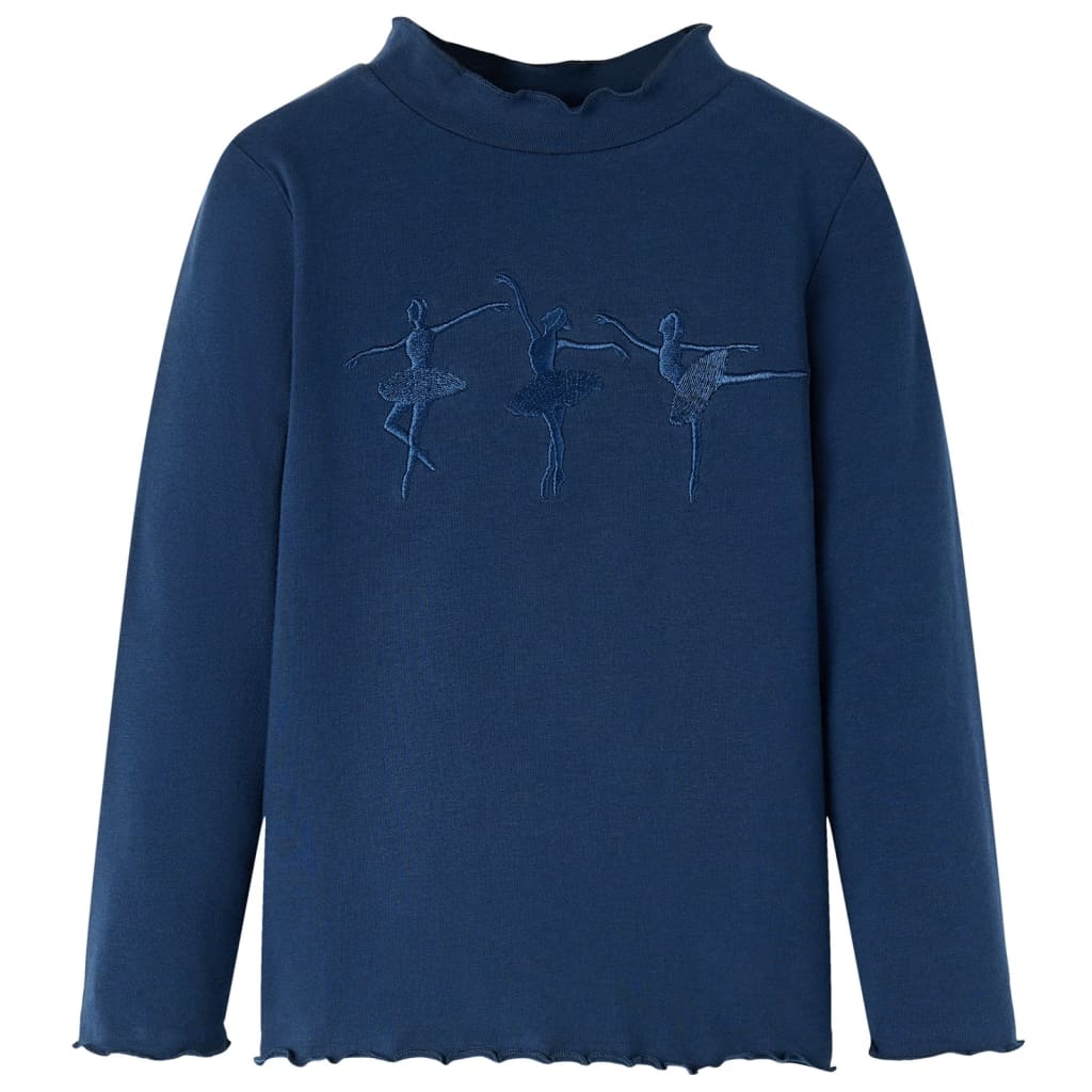T-shirt manches longues enfant bleu marine 104