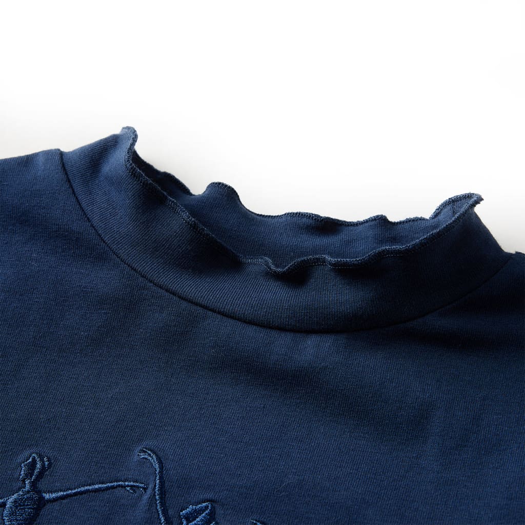 T-shirt manches longues enfant bleu marine 104