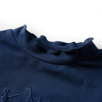 T-shirt manches longues enfant bleu marine 104