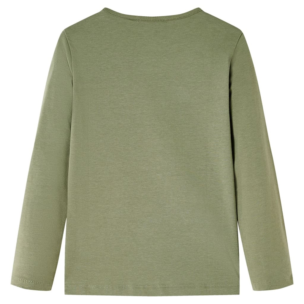 Kinder-Langarmshirt Khaki 140