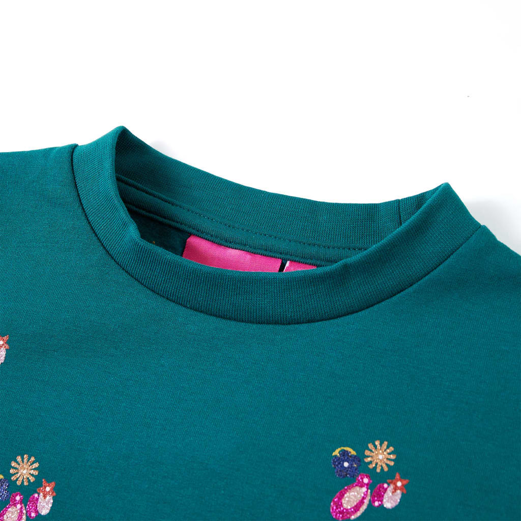 Sweat-shirt enfant vert foncé 116