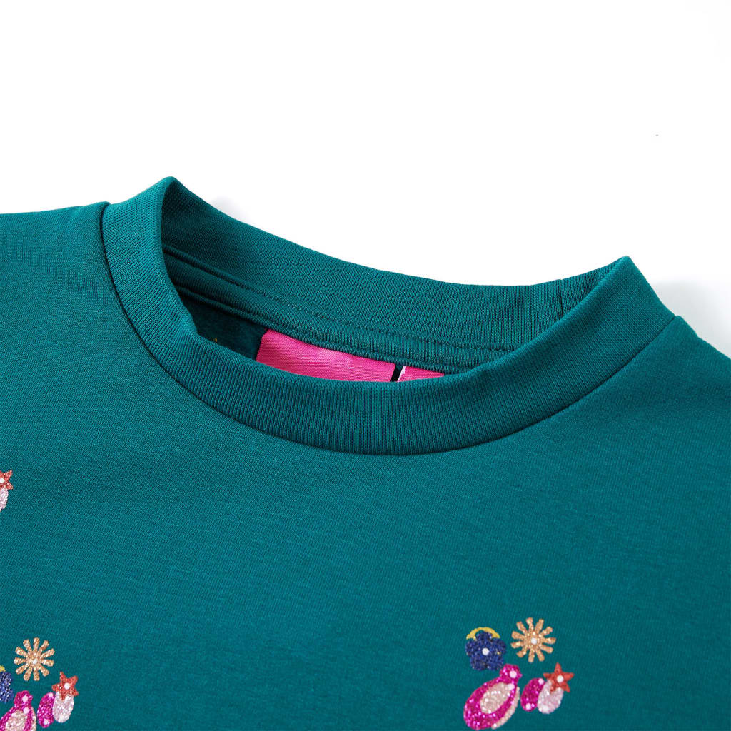 Sweat-shirt enfant vert foncé 140
