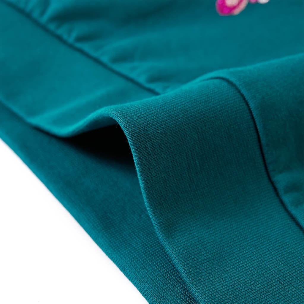 Sweat-shirt enfant vert foncé 140