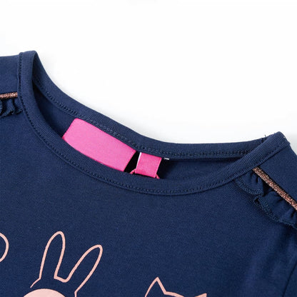 T-shirt manches longues enfant marine 128