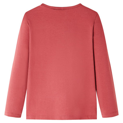 Kinder-Langarmshirt Dunkelrosa 116