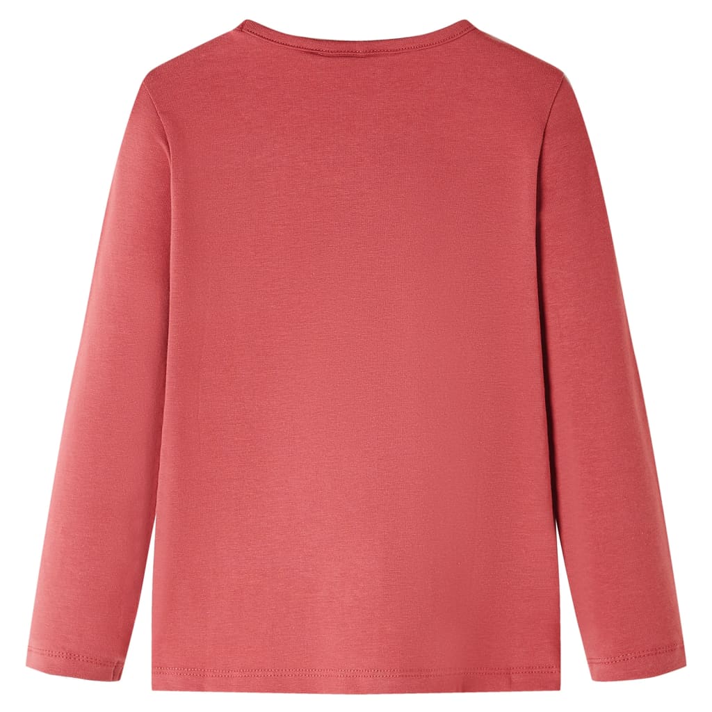 T-shirt manches longues enfant Rose foncé 140