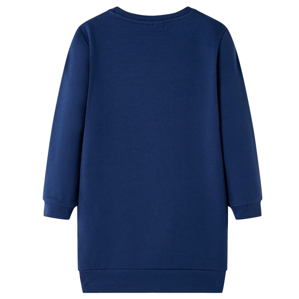 Robe pull enfant bleu marine 92