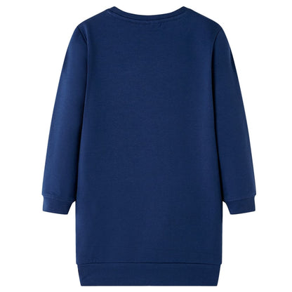 Robe pull enfant bleu marine 92