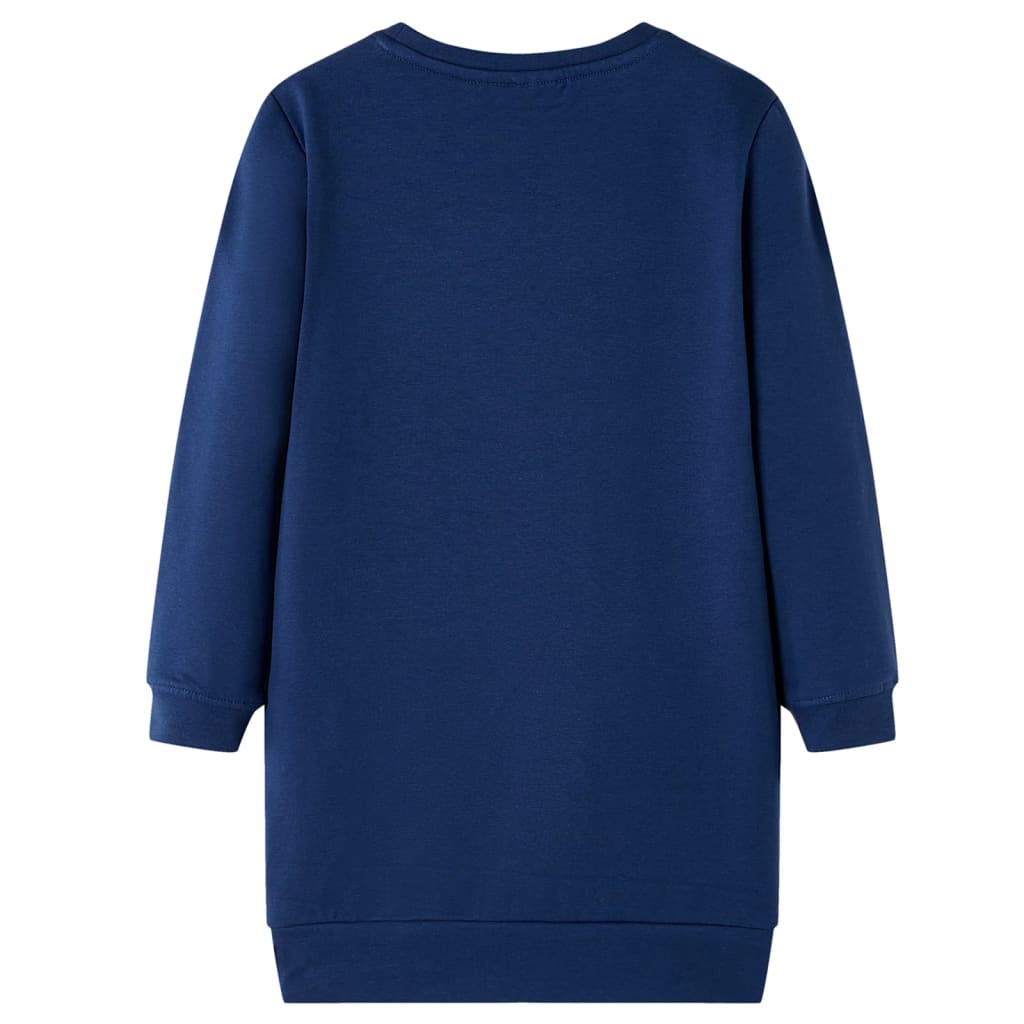 Robe pull enfant bleu marine 104