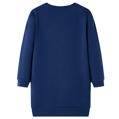 Robe pull enfant bleu marine 104