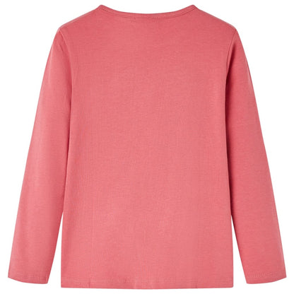 T-shirt manches longues enfant Rose clair 116
